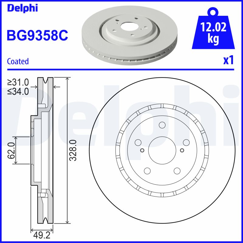 DELPHI Jarrulevy BG9358C