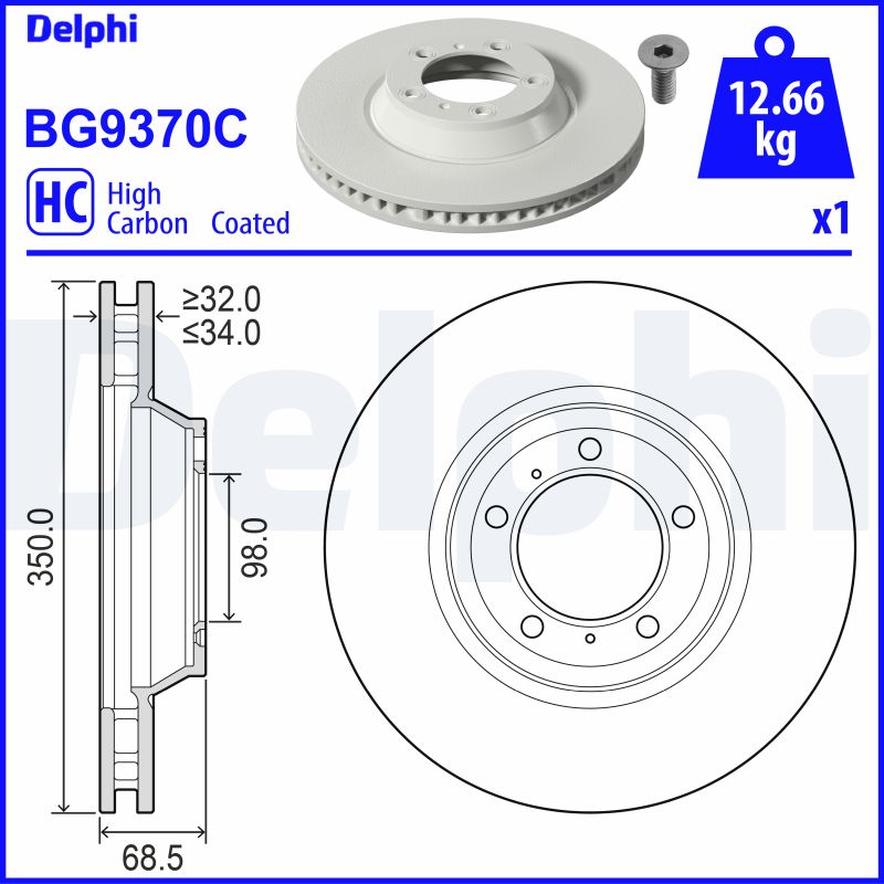 DELPHI Piduriketas BG9370C