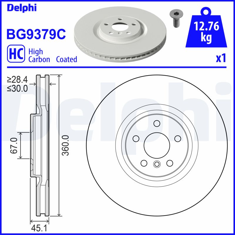 DELPHI Piduriketas BG9379C