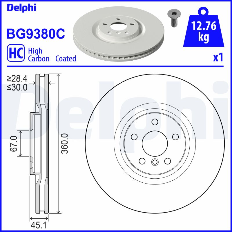 DELPHI Piduriketas BG9380C