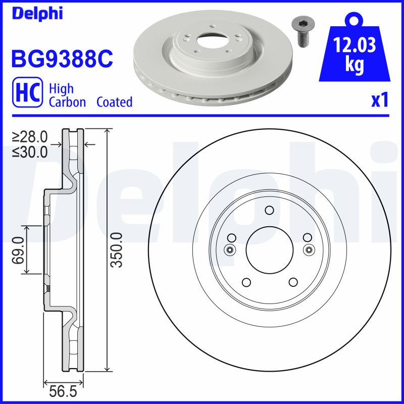 DELPHI Piduriketas BG9388C