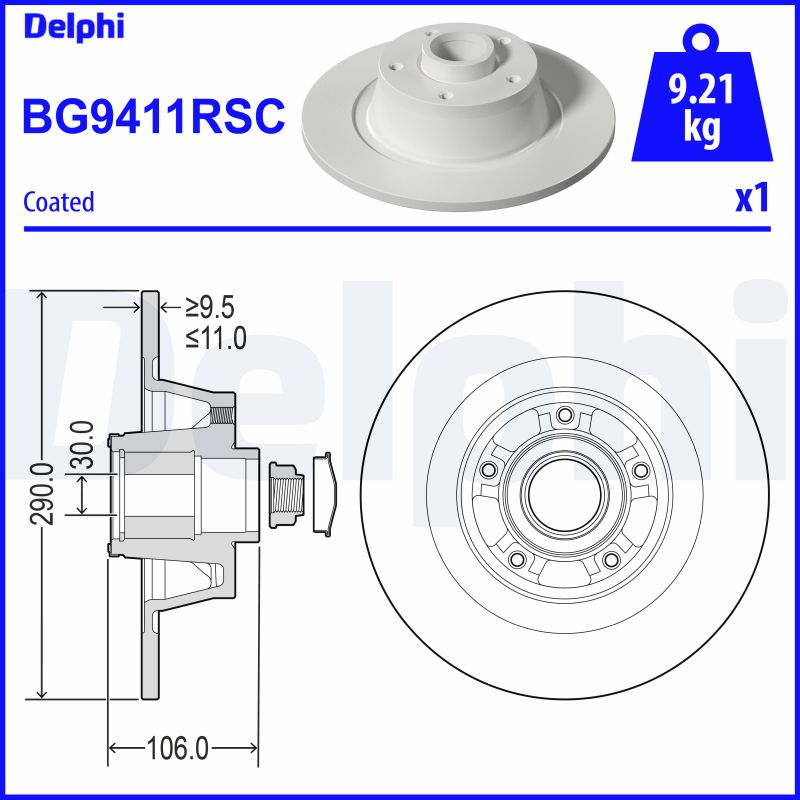 DELPHI Piduriketas BG9411RSC