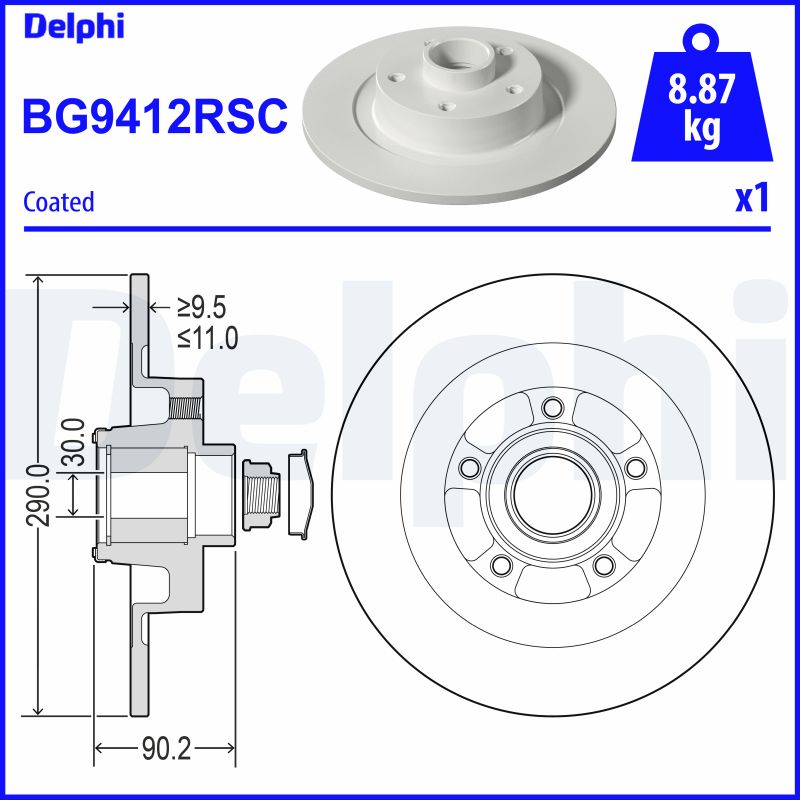 DELPHI Piduriketas BG9412RSC