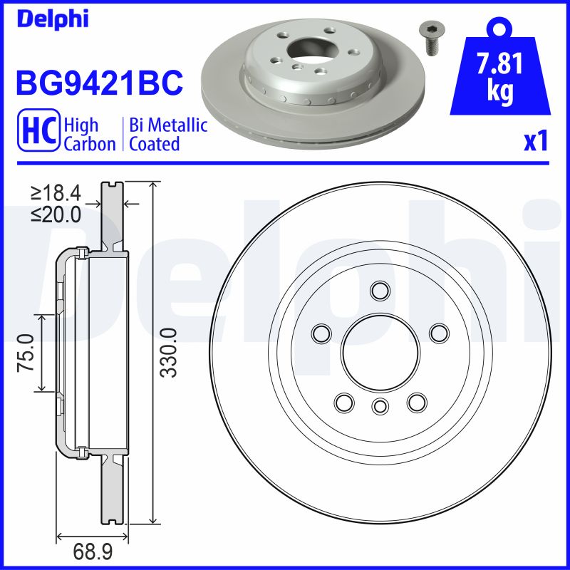 DELPHI Piduriketas BG9421BC