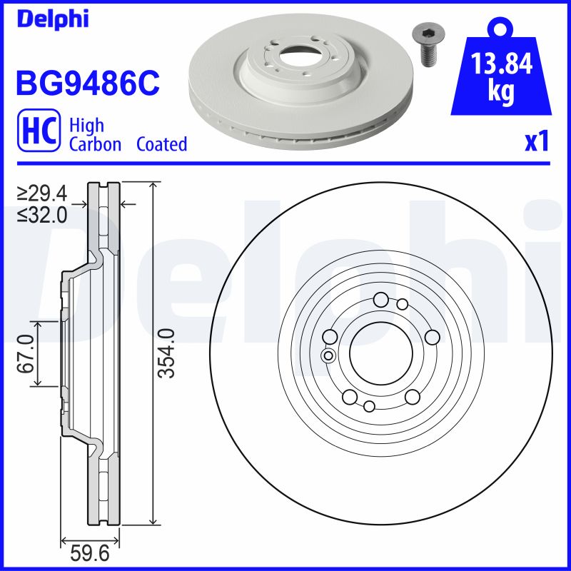 DELPHI Piduriketas BG9486C