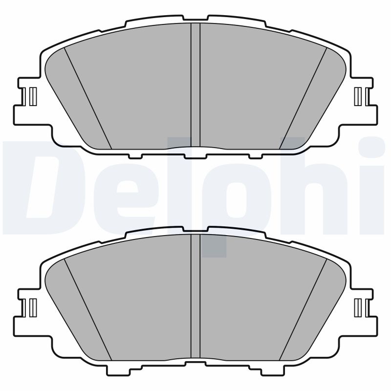 DELPHI Piduriklotside komplekt, ketaspidur LP3647