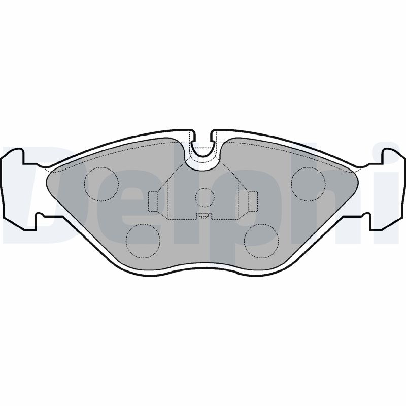 DELPHI Piduriklotside komplekt, ketaspidur LP786