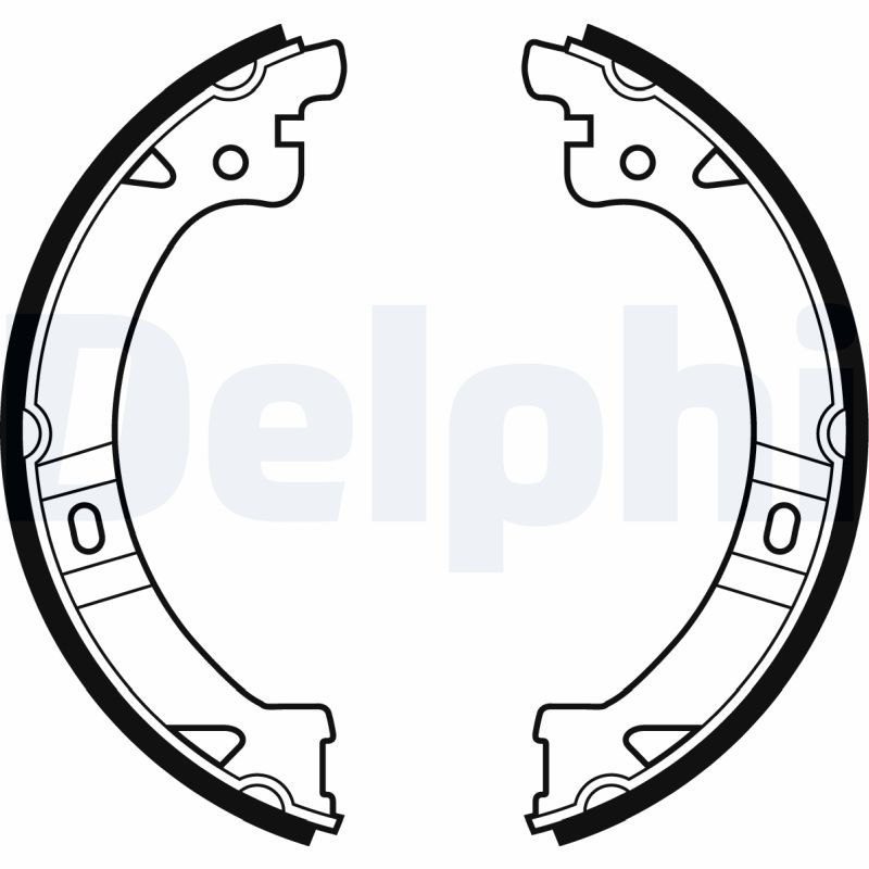 DELPHI Trummelpiduriklotside komplekt, käsipidur LS1977