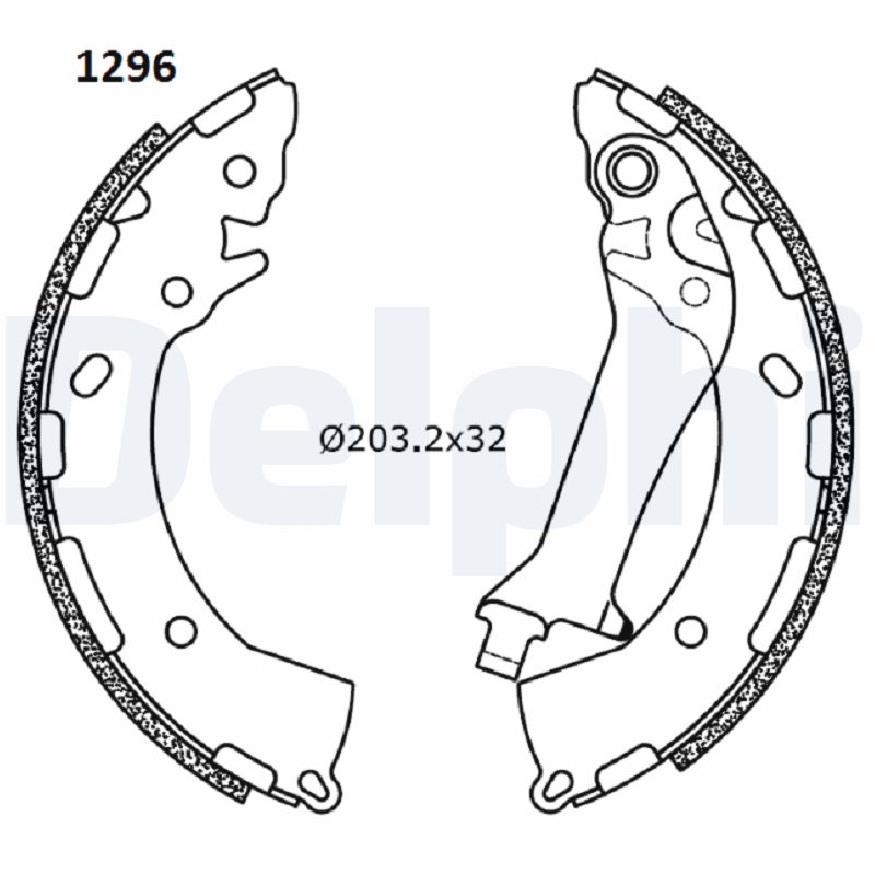 DELPHI Piduriklotside komplekt LS2180