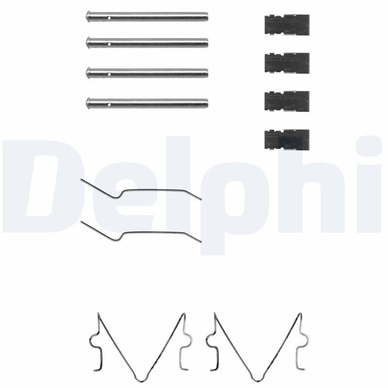 DELPHI Zestaw akcesoriów, klocki hamulcowe LX0164