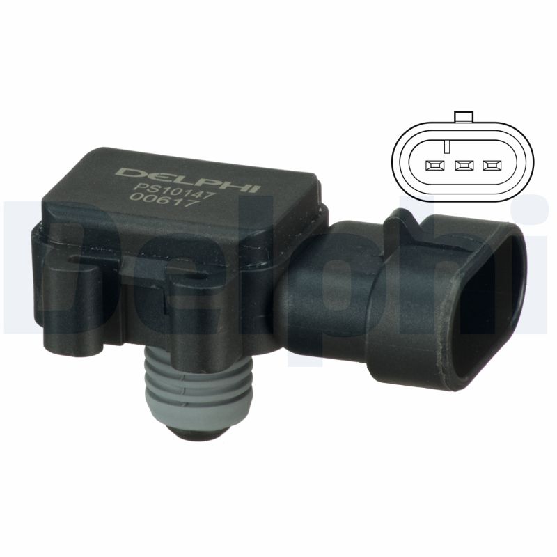 DELPHI Czujnik ciśnienia powietrza, adaptacja wysokościowa PS10147