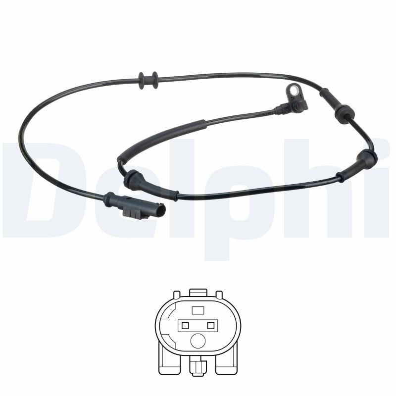 DELPHI Czujnik, prędkość obrotowa koła SS20611