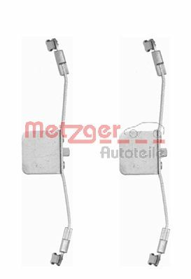 METZGER AUTOTEILE Lisakomplekt, ketaspiduriklotsid 109-1641