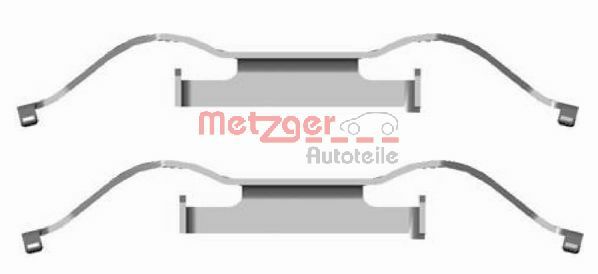 METZGER AUTOTEILE Lisakomplekt, ketaspiduriklotsid 109-1681