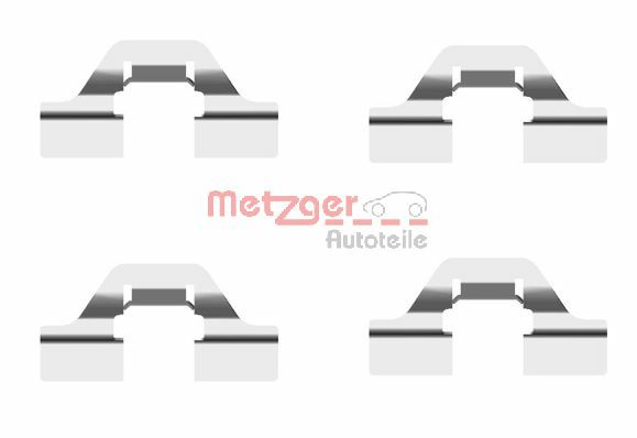 METZGER AUTOTEILE Lisakomplekt, ketaspiduriklotsid 109-1684