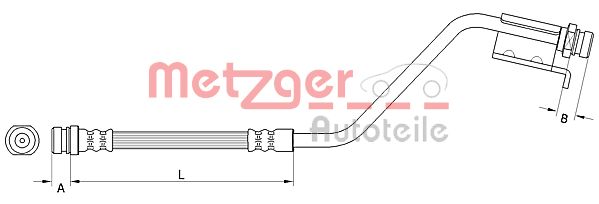 METZGER AUTOTEILE Pidurivoolik 4110825