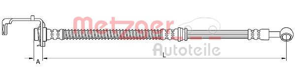 METZGER AUTOTEILE Pidurivoolik 4111049