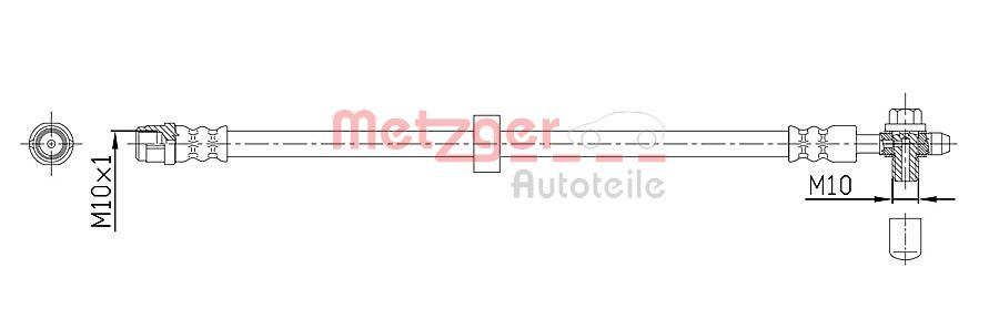 METZGER Pidurivoolik 4116215