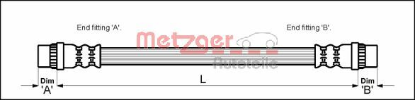 METZGER Pidurivoolik 4118573