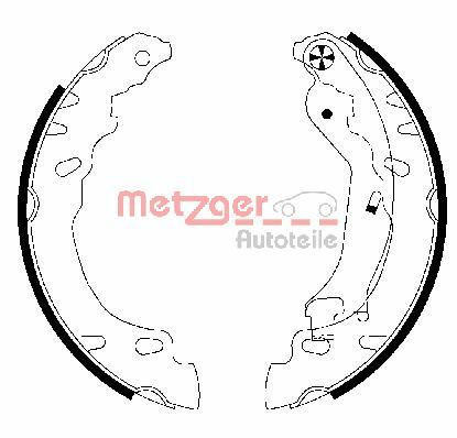 METZGER AUTOTEILE Piduriklotside komplekt MG 828