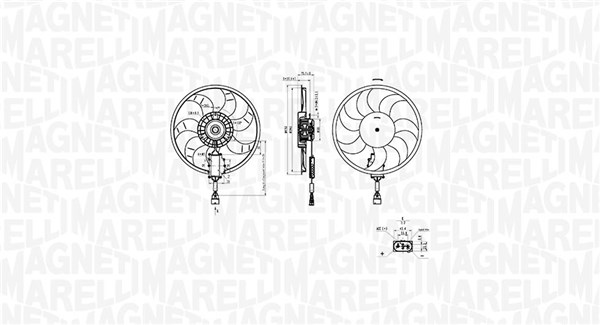 MAGNETI MARELLI ventiliatorius, radiatoriaus 069422882010
