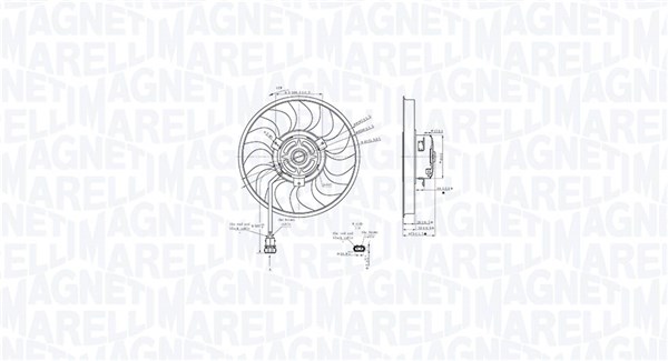 MAGNETI MARELLI ventiliatorius, radiatoriaus 069422888010