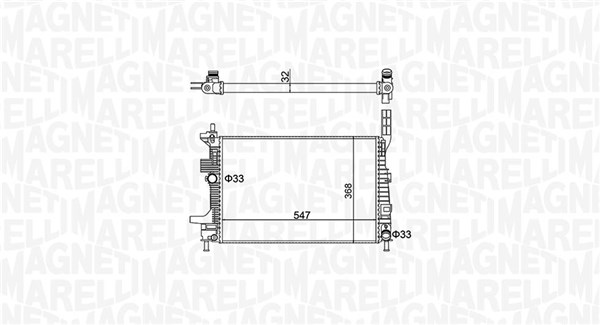 MAGNETI MARELLI Kylare, motorkylning 350213159700
