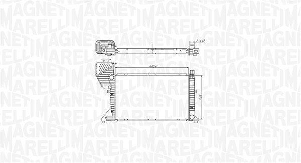 MAGNETI MARELLI Jäähdytin,moottorin jäähdytys 350213177400
