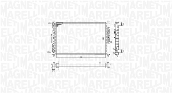 MAGNETI MARELLI Jäähdytin,moottorin jäähdytys 350213191700