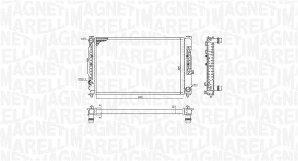 MAGNETI MARELLI Jäähdytin,moottorin jäähdytys 350213199900