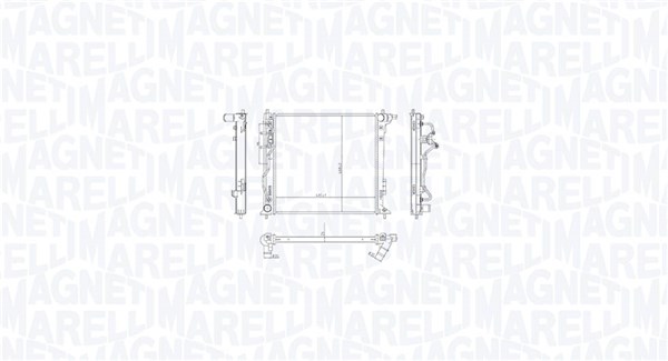 MAGNETI MARELLI Jäähdytin,moottorin jäähdytys 350213216300