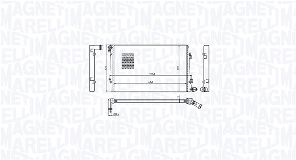 MAGNETI MARELLI radiatorius, variklio aušinimas 350213218100