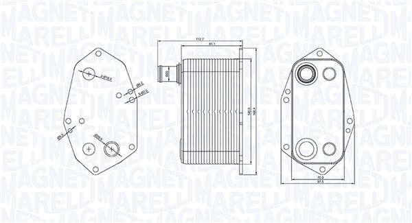 MAGNETI MARELLI Õlijahuti, mootoriõli 350300000200