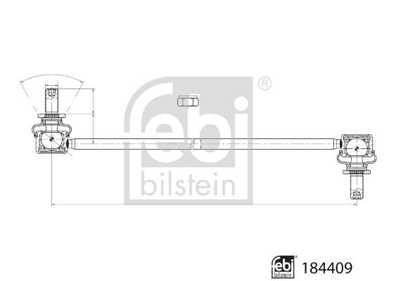 FEBI BILSTEIN Tanko, kallistuksenvaimennin 184409
