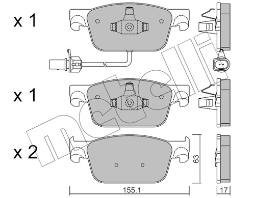 METELLI Jarrupala, levyjarru 22-1125-0