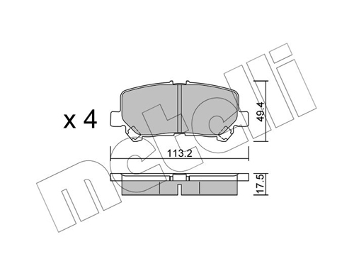 METELLI Jarrupala, levyjarru 22-1292-0