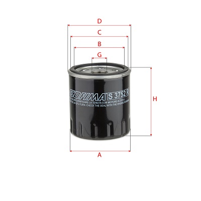 SOFIMA Õlifilter S 3752 R