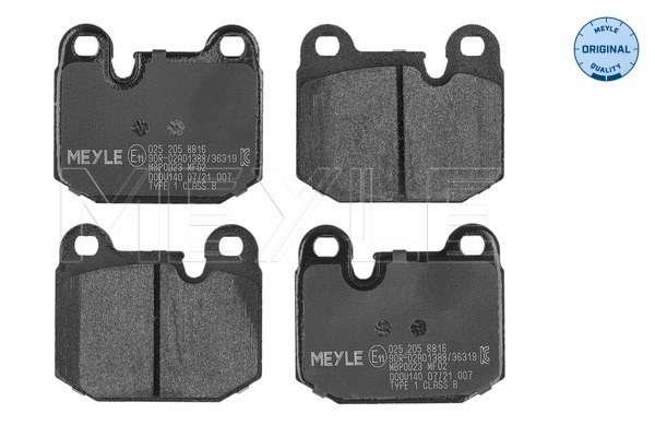 MEYLE Piduriklotside komplekt, ketaspidur 025 205 8816