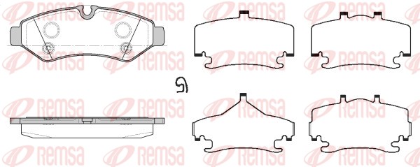 REMSA Piduriklotside komplekt, ketaspidur 1867.00