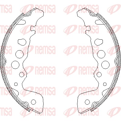 REMSA Piduriklotside komplekt 4049.00