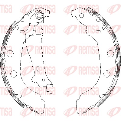 REMSA Piduriklotside komplekt 4092.00