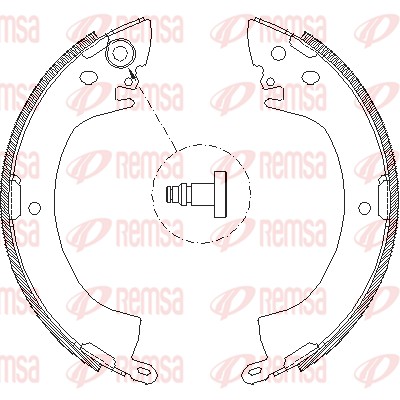 REMSA Bromsbackar, sats 4122.00