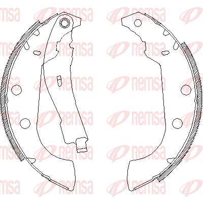 REMSA Piduriklotside komplekt 4135.01