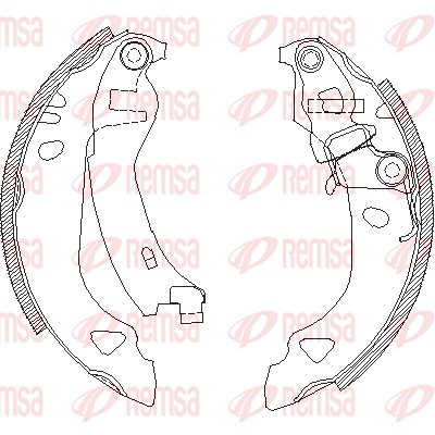 REMSA Bromsbackar, sats 4302.00