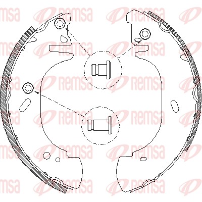 REMSA Bromsbackar, sats 4306.00