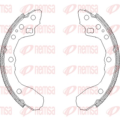 REMSA Bromsbackar, sats 4344.00