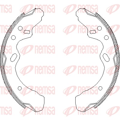 REMSA Piduriklotside komplekt 4366.00