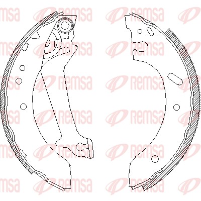 REMSA Piduriklotside komplekt 4670.01