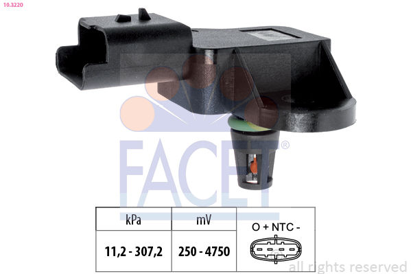 FACET Andur,kompressorirõhk 10.3220