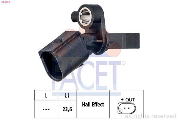 FACET ABS-givare 21.0222